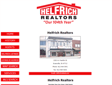 Tablet Screenshot of helfrichrealtors.com